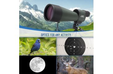 Image of Barska 25-125x88 WP, Benchmark Spotting Scope, Straight, w/ 2 Tripods, 2 Cases