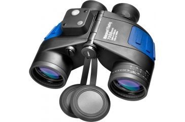Image of Barska Deep Sea 7x50mm Porro Prism Rangefinder Binoculars, Black/Blue, AB10798