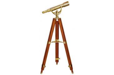 Image of Barska 15-45x50 AnchorMaster Handcrafted Brass Scope w/ Mahogany Floor Tripod AA10616
