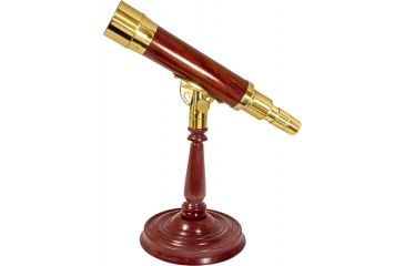 Image of Barska AnchorMaster 15-45x50 Brass / Mahogany Spy Glass - Handcrafted w/ Desktop Pedestal AA10614