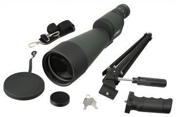 Image of Barska 25-125x88 WP, Benchmark Spotting Scope, Straight, w/ 2 Tripods, Soft &amp; Hard Case