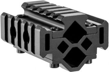 Image of Barska Double Rifle barrel Mount, Tri-Rail, 5 sections, Black AW12004