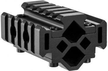 Image of Barska Double Rifle barrel Mount, Tri-Rail, 5 sections, Black AW12004