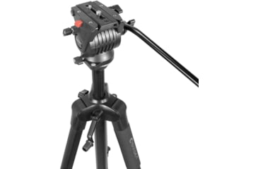 Image of Barska Professional Fluid Head Tripod, Black, Medium, AF13650