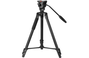 Image of Barska Professional Fluid Head Tripod, Black, Medium, AF13650