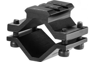 Image of Barska Single Rifle barrel Mount, Single rail, 2 sections, Black AW12006