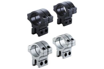 Image of BKL Technologies 1in Long Double Strap Dovetail Rings, 200 Series, BKL-263, Black, Silver