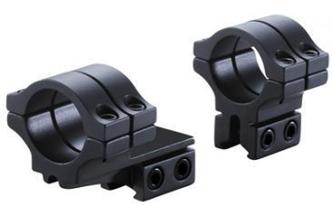 Image of Model 302 1in Long Double Strap Offset Dovetail Rings,Matte Black