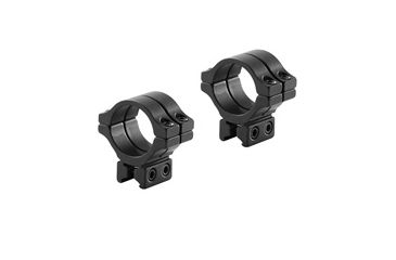 Image of Model 304 1in Long Double Strap Dovetail Rings,Low,Matte Black