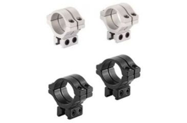 Image of BKL Technologies Model 304 1in Long Double Strap Dovetail Rings, Black, Silver