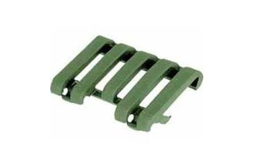 Image of Blackhawk Low Profile Rail Cover with Wire Loom w/ 5 Slots, OD Green 71RC01OD