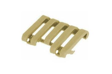 Image of Blackhawk Low Profile Rail Cover with wire loom (5 slot), Dark Earth 71RC01DK