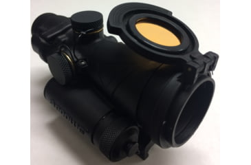 Image of BROWE Tenebraex 4x32 Tenebraex Tactical Tough Objective Flip Cover w/Amber Lens, Black, One Size, ACC-003A