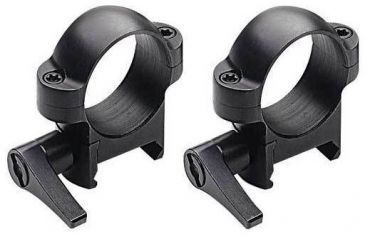 Image of Burris Zee Quick Detach Solid Steel 1 Inch Rings - Low, Matte Black