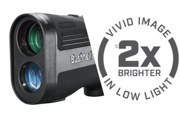 Image of Bushnell 6x24 Prime 1500 Laser Rangefinder, Black/Green, LP1500SBL