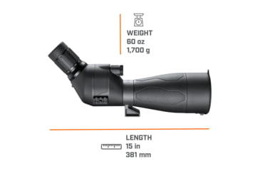 Image of Bushnell Engage DX Spotting Scope, EXO, FMC, IPX7, Black, SENDX2680A