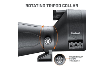 Image of Bushnell Engage DX Spotting Scope, EXO, FMC, IPX7, Black, SENDX2680A