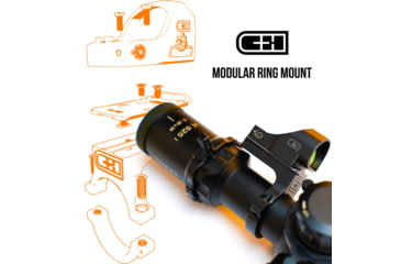 Image of C&amp;H Precision Weapons Modular Ring Mounting System, 34mm, ACCS-STM-34MM-MOS