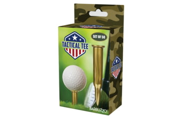 Image of Campco Caliber Gourmet Tactical Golf Tee, 50-Pack, Brass, CBGTEE
