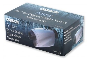 Image of Carson Aura 2X/4X Digital Night Vision Monocular, Black, NV-150