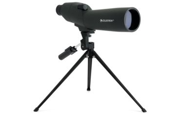Image of Celestron 20-60x60mm Zoom Refractor Straight Spotting Scope, Green 52229