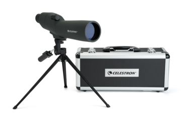 Image of Celestron 20-60x60mm Zoom Refractor Straight Spotting Scope, Green 52229