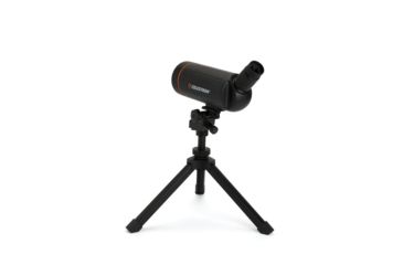 Image of Celestron C70 Mini Mak 25-75x Zoom Angled Spotting Scope, Black w/ Table Tripod 52238