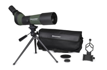 Image of Celestron LandScout 20-60x65 Spotting Scope w/Smartphone Adapter, K9, OD Green, 52328