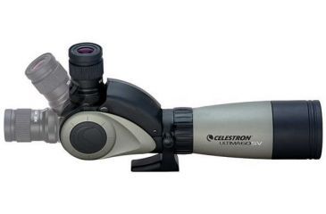 Image of Celestron Ultima 60 SV Swing View Spotting Scope - 20-60x60 Refractor Scope w/ Multi-angle Zoom Eyepiece - 52256