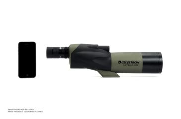 Image of Celestron Ultima 65 Straight Spotting Scope, 18-55x65 Zoom, Matte w/ Case 52249