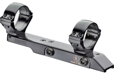 Image of Contessa Fixed Bases for 12mm x 60 Rails, Black, Simple Black Mod FX With Rings, FX02
