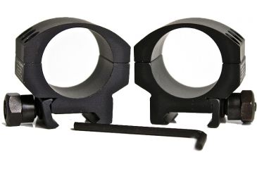 Image of CounterSniper Optics Scope Ring Mount Set for 30 MM-Short 1/4" from Bottom of Scope to Top of Rail, Black DOH408