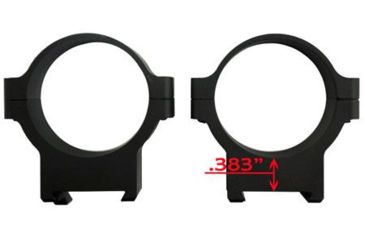 Image of CZ 40012 CZ 550/557 Scope Rings 34mm Ring Set Low Aluminum Black Matte