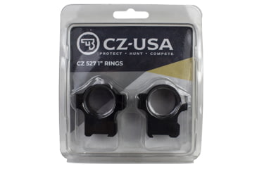 Image of CZ-USA CZ 527 1in Dovetail Rings, Black Matte, 40088
