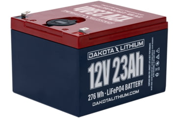 Image of Dakota Lithium 12V 23Ah Battery w/Dual Usb Ports &amp; Voltmeter, PID12V23AHUSB