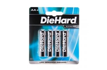 Image of Dorcy Diehard Alkaline Batteries 4AA Batteries Carded 41-1100