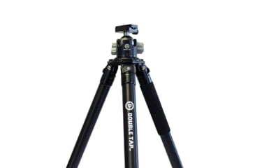 Image of Double Tap Industries Stronghold Aluminum Shooting Tripod w/Ball Head, Black, TRI-A-002BH