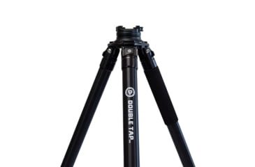 Image of Double Tap Industries Stronghold Aluminum Shooting Tripod w/Leveling Head, Black, TRI-A-002L