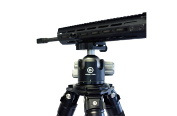 Image of Double Tap Industries Stronghold Carbon Fiber Shooting Tripod w/Ball Head, Black, TRI-CF-002BH