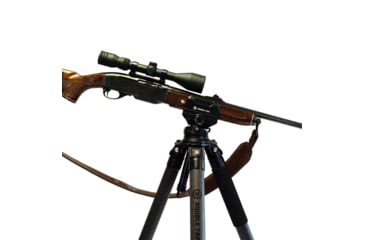 Image of Double Tap Industries Stronghold Carbon Fiber Shooting Tripod w/Leveling Head, Black, TRI-CF-002L