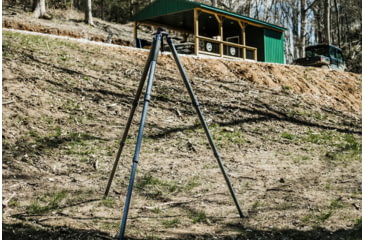 Image of Double Tap Industries Stronghold Carbon Fiber Shooting Tripod w/Leveling Head, Black, TRI-CF-002L