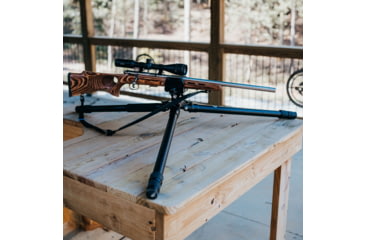 Image of Double Tap Industries Stronghold Lite Aluminum Tripod w/Fixed Saddle Clamp, Black, 36mm, TRI-A-001F