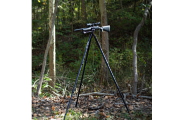 Image of Double Tap Industries Stronghold Lite Aluminum Tripod w/Fixed Saddle Clamp, Black, 36mm, TRI-A-001F
