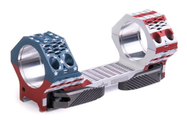Image of EAW EAW Ultralight 3D Printed Scope Mount w/Lever, Diameter 30mm, Height 10mm, Lever, Red/White/Blue, Small, 48925301002101