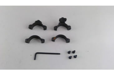 Image of EDEMO Leupold Quick Release Rifle Scope Rings, 30mm Diameter, Extension, Medium, Matte Black, EDEMO1