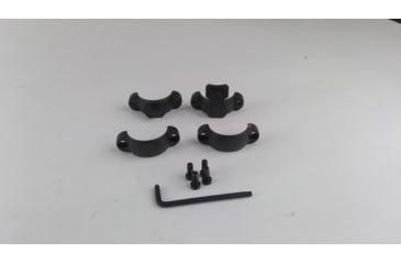 Image of EDEMO Leupold Quick Release Rifle Scope Rings, 30mm Diameter, Extension, Medium, Matte Black, EDEMO1