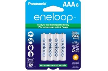 Image of Eneloop AAA - 8 Pack 2nd Generation, White, BK-4MCCA8BA