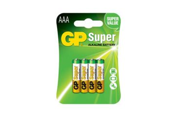 Image of GP AAA Super alkaline battery, 4pk carded