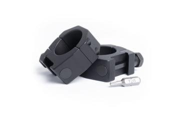 Image of Evolution Gun Works Keystone Series Scope Ring Set, 1in Tube, 1.275in High, Black, 62002