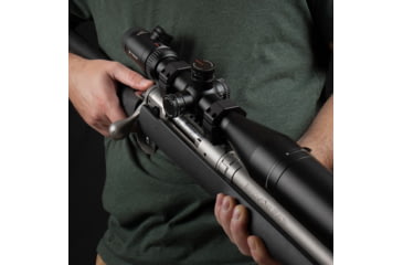 Image of Evolution Gun Works Keystone Series Scope Ring Set, 34MM Tube, .990in Low, Black, 62200